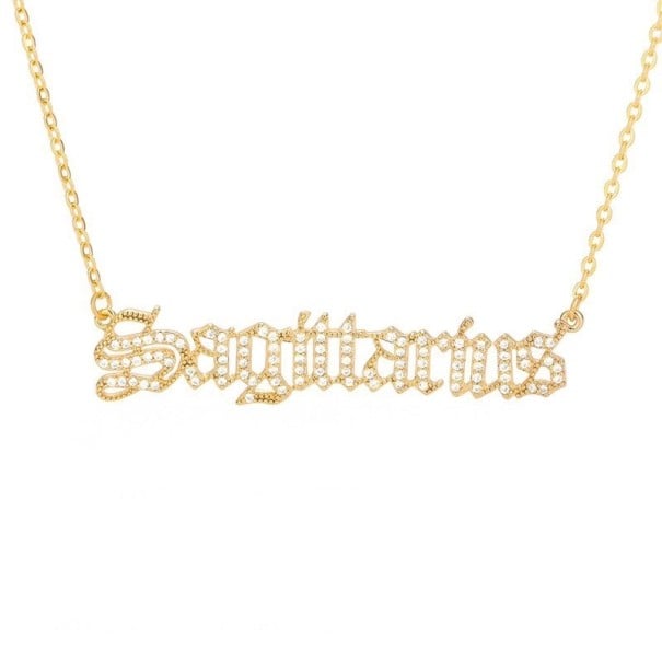 Damsk halsband stjärntecken D841 gammelrosa 8