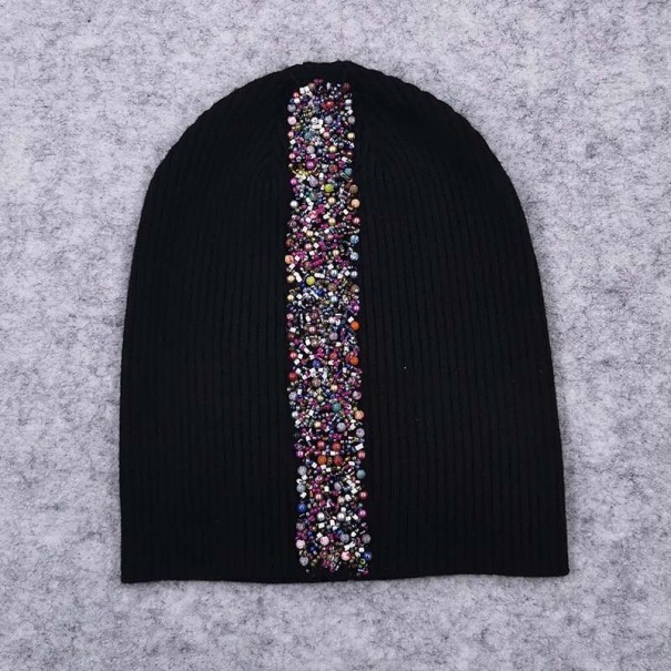 Dámska beanie čiapka s korálkami 6