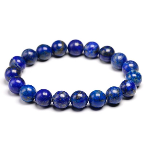 Damska bransoletka z koralików lapis lazuli 18 cm 10 mm