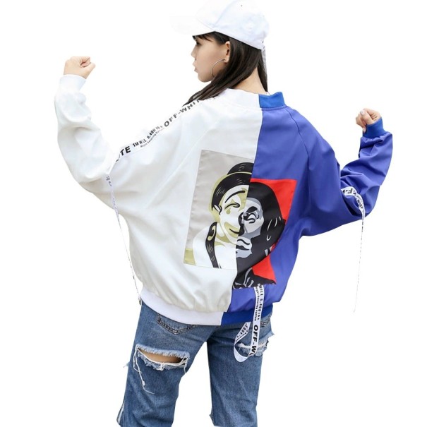 Dámska bunda Hip Hop J1662 biela S