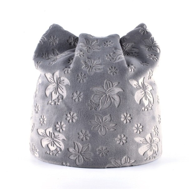 Dámská čepice jaro/podzim J2786 stříbrná