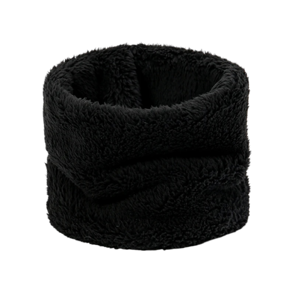 Dámská chlupatá šála 25 x 15 cm Hřejivý měkký límec z jemného polyesteru Elegantní zimní doplněk pro každodenní nošení i slavnostní příležitosti černá