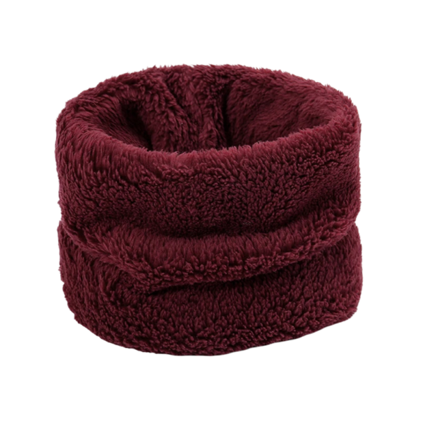 Dámská chlupatá šála 25 x 15 cm Hřejivý měkký límec z jemného polyesteru Elegantní zimní doplněk pro každodenní nošení i slavnostní příležitosti vínová