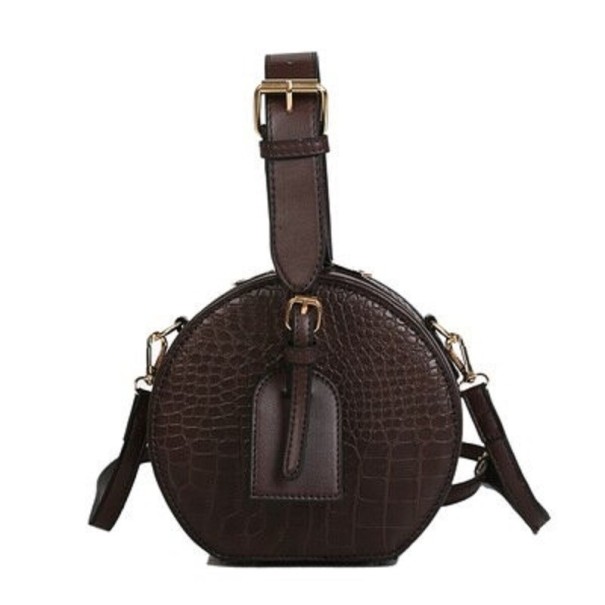 Dámska crossbody kabelka M1003 tmavo hnedá