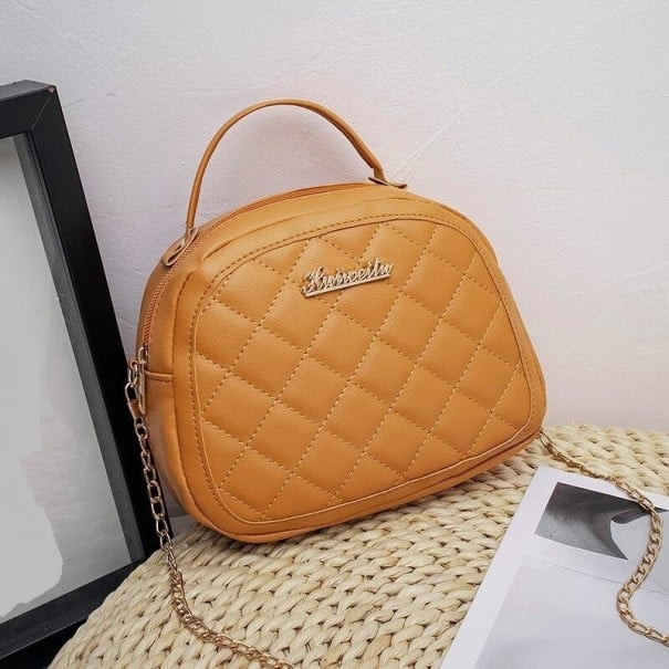 Dámská crossbody kabelka M1043 tmavě žlutá