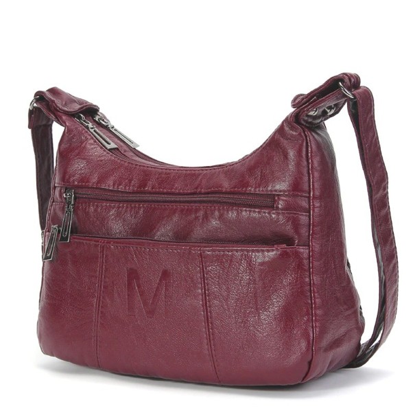 Dámska crossbody kabelka M1468 vínová