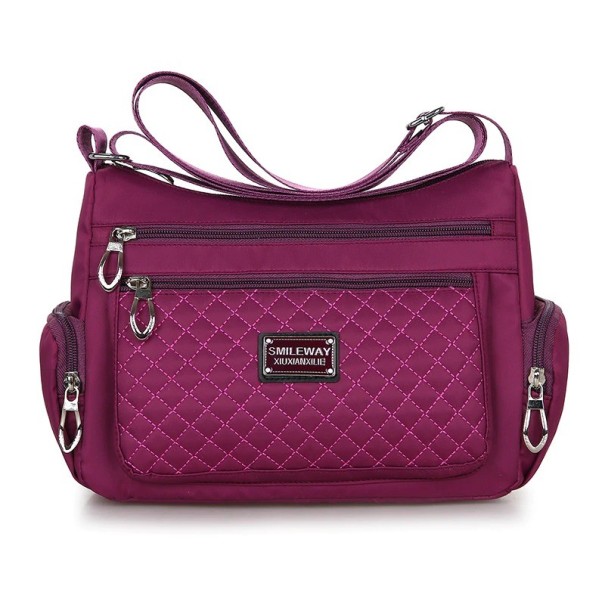 Dámska crossbody kabelka M1472 tmavo fialová