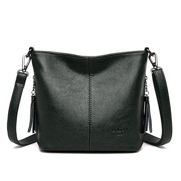 Dámska crossbody kabelka M1752 tmavo zelená