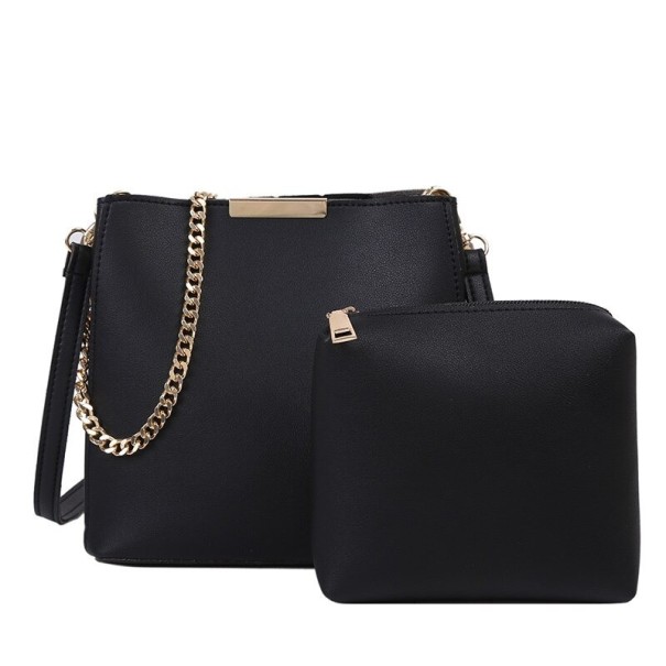 Dámská crossbody kabelka set 2 ks černá