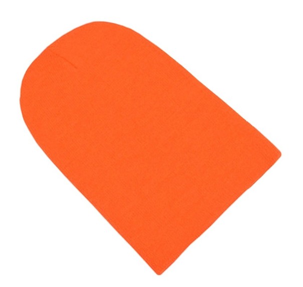 Damska czapka zimowa w wielu kolorach jasny pomarańczowy