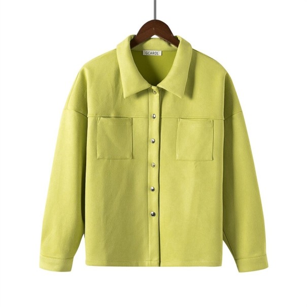 Damska koszula oversize P2213 jasnozielony