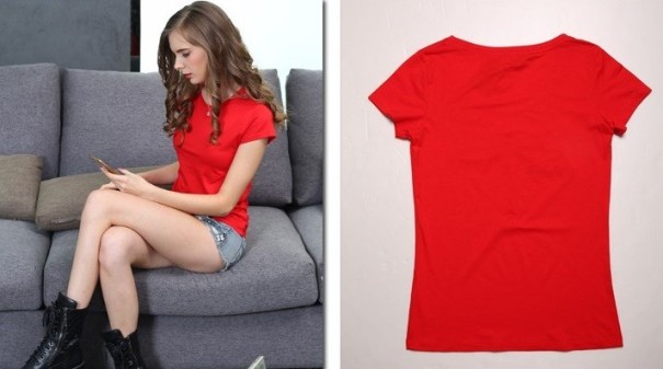 Damska koszulka Merida J3269 czerwony XL
