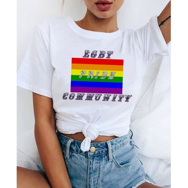 Damska koszulka z motywem LGBT XXS 19