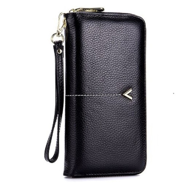 Dámska kožená peňaženka M372 čierna