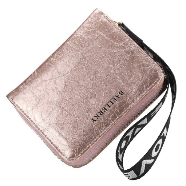Dámska kožená peňaženka M398 ružová