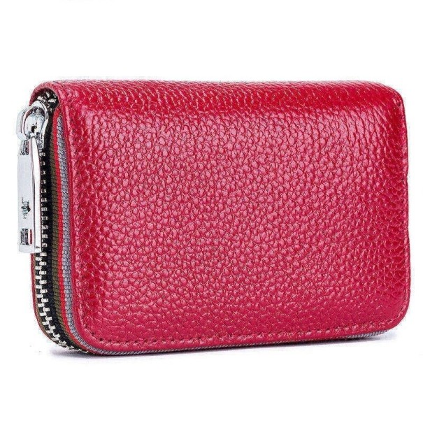Dámská kožená peněženka malá M351 červená