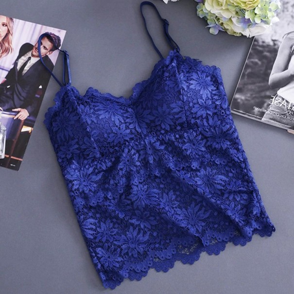 Dámská krajková bralette podprsenka Jade modrá