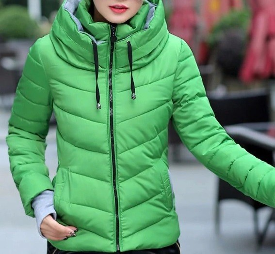 Damska kurtka zimowa Jessica J3108 zielony XS