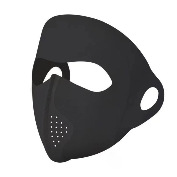 Dámská maska na obličej proti slunci a hmyzu polyester prodyšná ochranná maska pro sport a venkovní použití černá