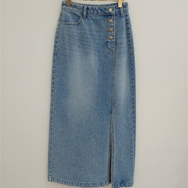 Dámska maxi džínsová sukňa S