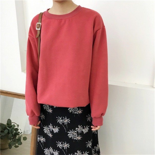 dámska mikina červená