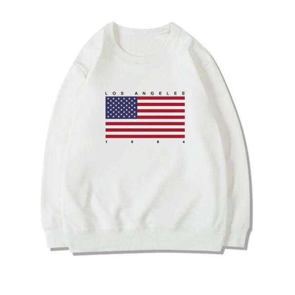 Dámská mikina USA bílá L 2