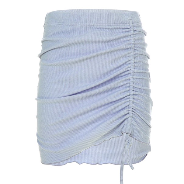 Dámska mini sukňa s riasením A1592 M