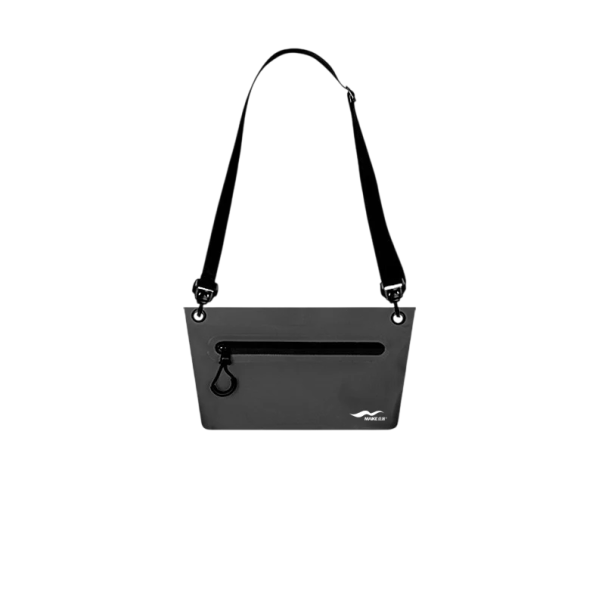 Dámska nepromokavá kabelka cez rameno Maike Vodotesný zips a odnímateľný popruh 2 l 23 x 15 cm PVC Na vodné športy a turistiku čierna