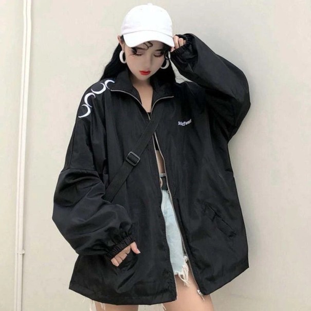 Dámská oversize bunda P2320 černá S