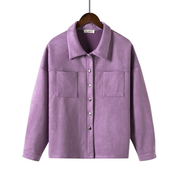 Dámská oversize košile P2213 fialová