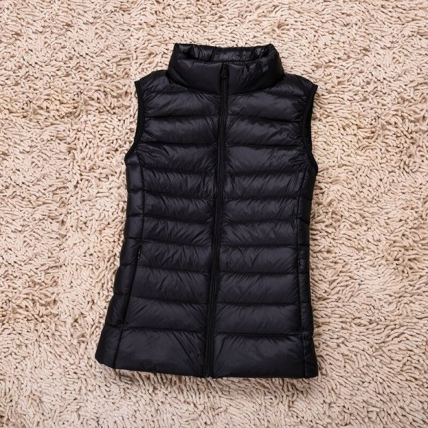 Dámská péřová vesta A1864 černá XL