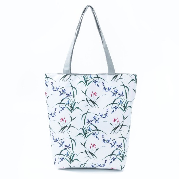 Dámska plátená taška s kvetinami 13