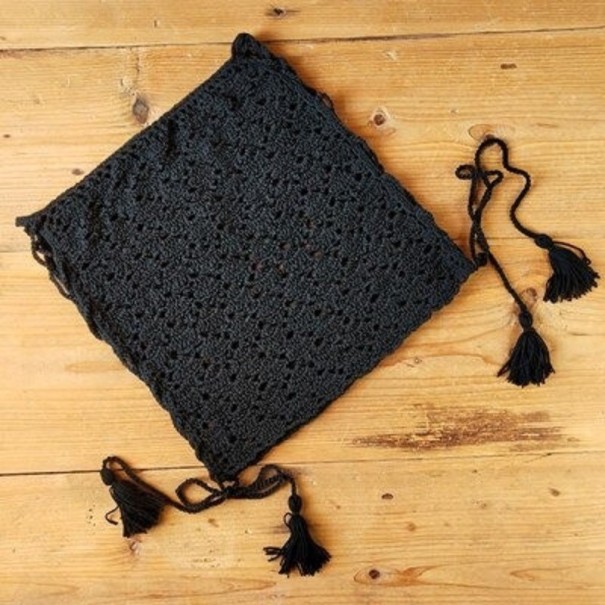 Dámská pletená mini sukně P892 černá S