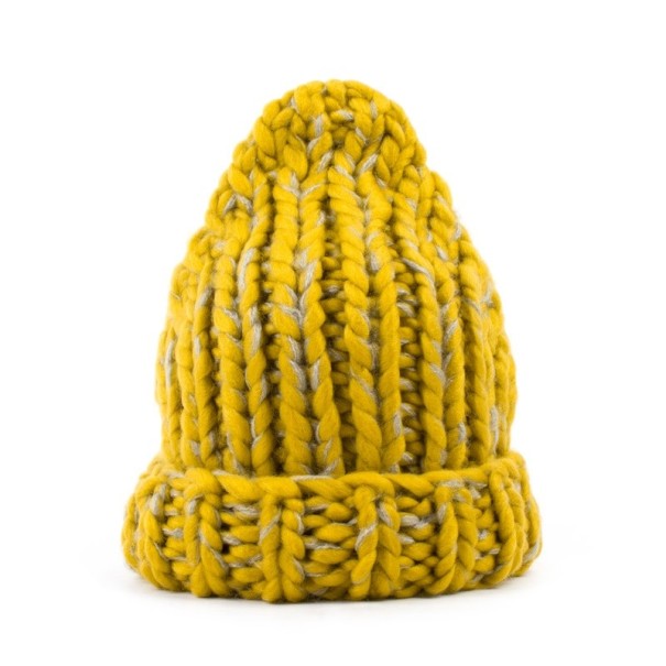 Dámská pletená zimní čepice Sophie žlutá