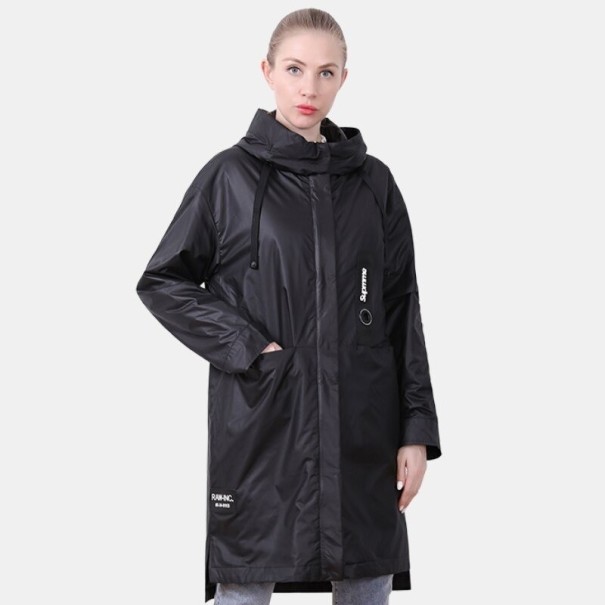 Dámská podzimní bunda P2356 černá 3XL
