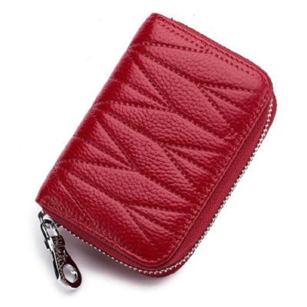 Dámská prošívaná peněženka mini červená