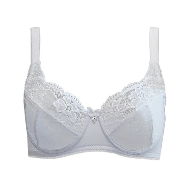 Dámská sexy podprsenka - Plus size bílá 80C