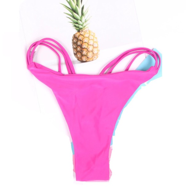 Dámská sexy tanga se šňůrkami růžová M