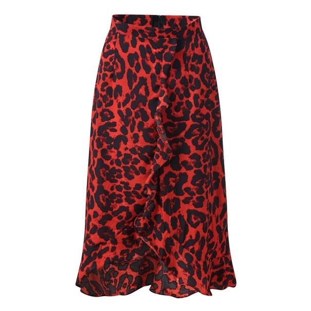 Dámska sukňa s leopardím vzorom L 1