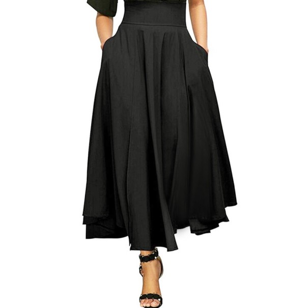 Dámská sukně s kapsami černá S