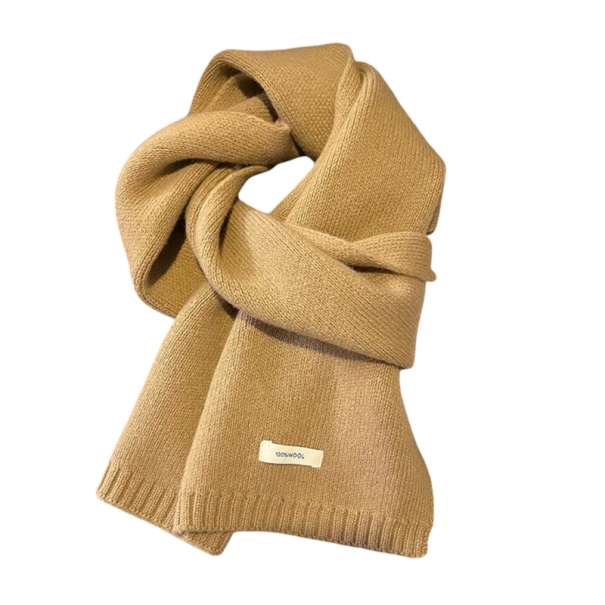 Damska szala 20 x 160 cm Welniana kaszmirowa jednobarwna Grzejaca miekkiego modnego dodatku Elegancka zimowa szala do codziennego noszenia Komfortowe wysokiej jakosci wykonanie kremowy