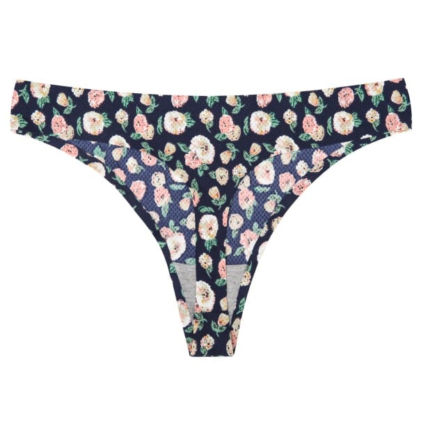 Dámská tanga s potiskem květin XS 2