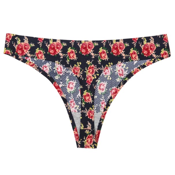 Dámská tanga s potiskem květin XS 6