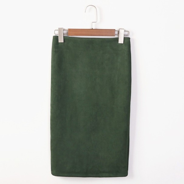 Dámska úzka sukňa J3261 zelená S