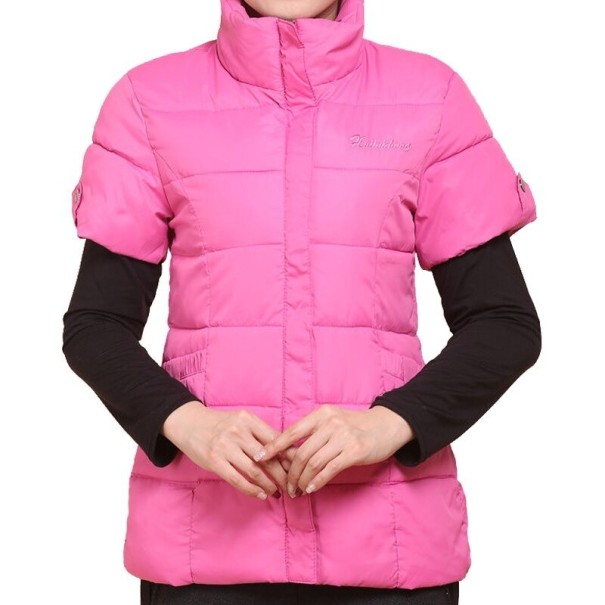 Dámska vesta s krátkym rukávom P2394 ružová XXL Dámska vesta s krátkym rukávom P2394 ružová XXL