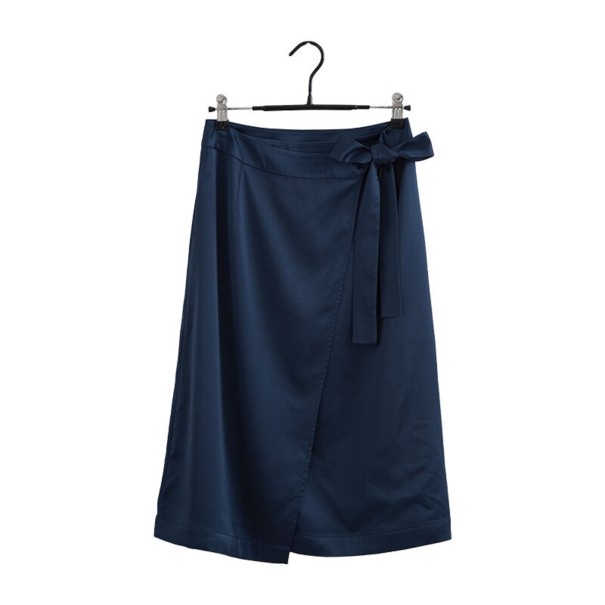 Dámska zavinovacia sukňa G96 tmavo modrá 4XL