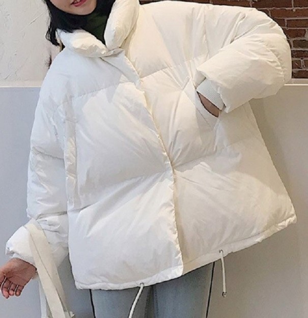 Dámska zimná bunda oversize biela S