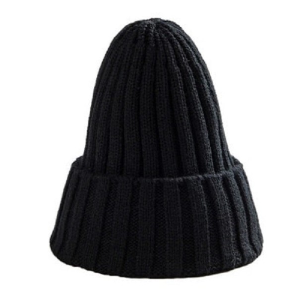 Dámská zimní beanie čepice černá