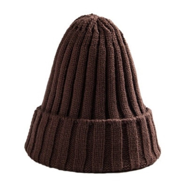 Dámská zimní beanie čepice hnědá
