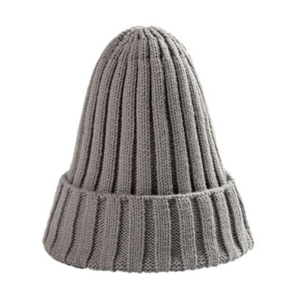 Dámská zimní beanie čepice šedá